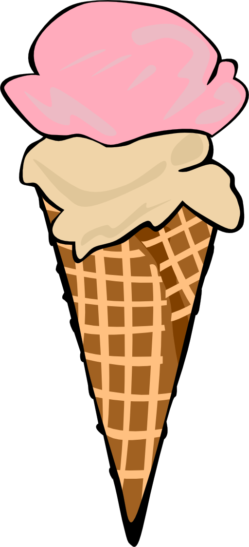 Fast Food Desserts Ice Cream Cones Waffle Double