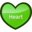 download Heart clipart image with 90 hue color