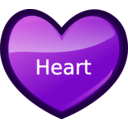 download Heart clipart image with 270 hue color