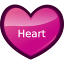 download Heart clipart image with 315 hue color