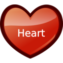 download Heart clipart image with 0 hue color