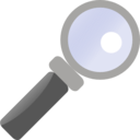 download Magnifying Glass clipart image with 45 hue color