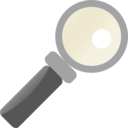 download Magnifying Glass clipart image with 225 hue color