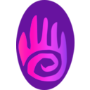 download Hand Icon clipart image with 270 hue color