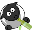 download Drinking Sheep clipart image with 45 hue color