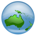 download Oceania Globe clipart image with 0 hue color