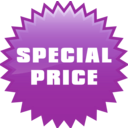 download Special Price Sticker clipart image with 180 hue color