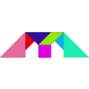download Tangram clipart image with 135 hue color