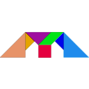 download Tangram clipart image with 180 hue color