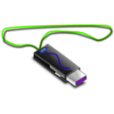 download Usb Stick clipart image with 225 hue color
