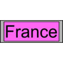 download Digital Display With France Text clipart image with 225 hue color