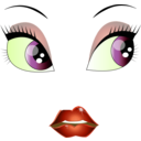 download Pretty Woman Smiley Emoticon clipart image with 45 hue color