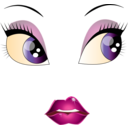 download Pretty Woman Smiley Emoticon clipart image with 0 hue color