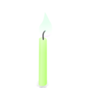 download Candle clipart image with 90 hue color