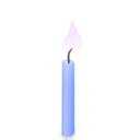 download Candle clipart image with 225 hue color