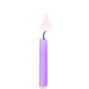 download Candle clipart image with 270 hue color