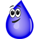 download Water Droplet clipart image with 45 hue color