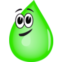 download Water Droplet clipart image with 270 hue color