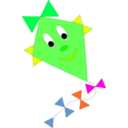 download Kite clipart image with 90 hue color