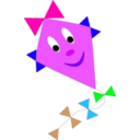 download Kite clipart image with 270 hue color