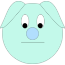 download Sad Piggy clipart image with 180 hue color