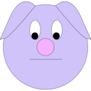 download Sad Piggy clipart image with 270 hue color