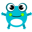 download Frog clipart image with 90 hue color