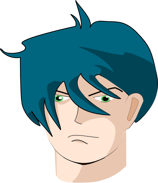 Blue Hair Man