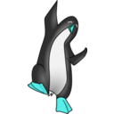 download Penguin clipart image with 135 hue color