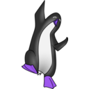 download Penguin clipart image with 225 hue color