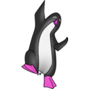 download Penguin clipart image with 270 hue color