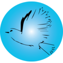 download Dove Icon clipart image with 225 hue color
