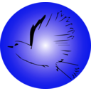 download Dove Icon clipart image with 270 hue color