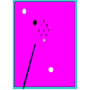 download 9ball clipart image with 180 hue color