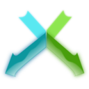 download X Arrows clipart image with 0 hue color