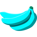 download Bananas clipart image with 135 hue color