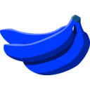 download Bananas clipart image with 180 hue color