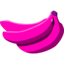 download Bananas clipart image with 270 hue color