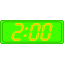 download Digital Clock clipart image with 45 hue color