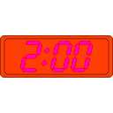 download Digital Clock clipart image with 315 hue color