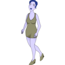 download Model Of Woman clipart image with 225 hue color