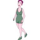 download Model Of Woman clipart image with 315 hue color
