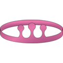 download Simple Crown With Three Risers clipart image with 270 hue color
