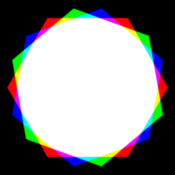 Octadecagon Rgb Mix