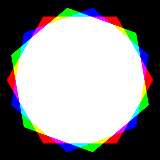 Octadecagon Rgb Mix