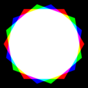 Octadecagon Rgb Mix