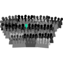 download Crowd clipart image with 45 hue color