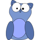 download Owl clipart image with 180 hue color