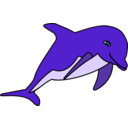 download Delphin clipart image with 45 hue color