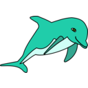 download Delphin clipart image with 315 hue color